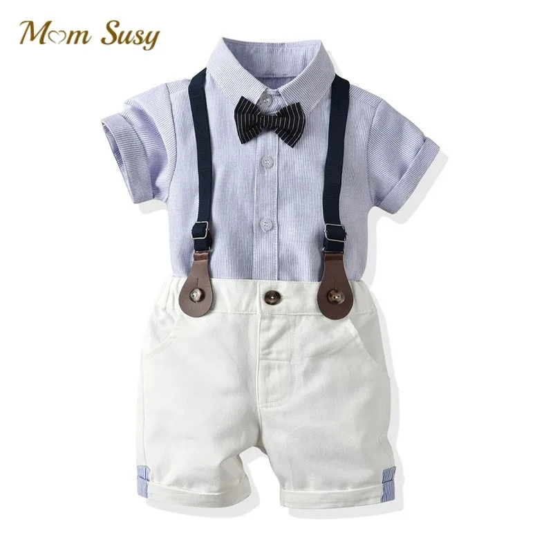 Baby Boy Formal Cotton Clothes Set Bow Tie Shirt+Strap Shorts 2PCS Infant Toddler Child Summer Suit Birthday Baby Clothes 0-5Y
Baby Boy Formal Cotton Clothes Set Bow Tie Shirt+Strap Shorts 2PCS Infant Toddler Child Summer Suit Birthday Baby Clothes 0-5Y