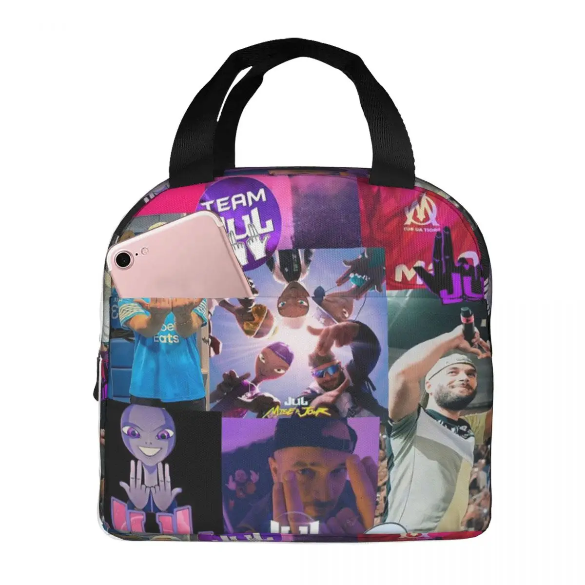 French Rapper Jul Insulated Lunch Bag for Women Office Cooler Thermal Food Box Tote Leakproof Lunch Boxes Container
French Rapper Jul Insulated Lunch Bag for Women Office Cooler Thermal Food Box Tote Leakproof Lunch Boxes Container