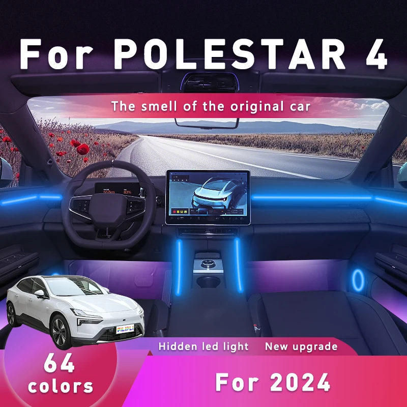 FILIPLI For The POLESTAR 4 For 2024 Voice Control Car Mood Lamp 64 Color Music Sync Acrylic Car Interior Light Easy To Install
FILIPLI For The POLESTAR 4 For 2024 Voice Control Car Mood Lamp 64 Color Music Sync Acrylic Car Interior Light Easy To Install