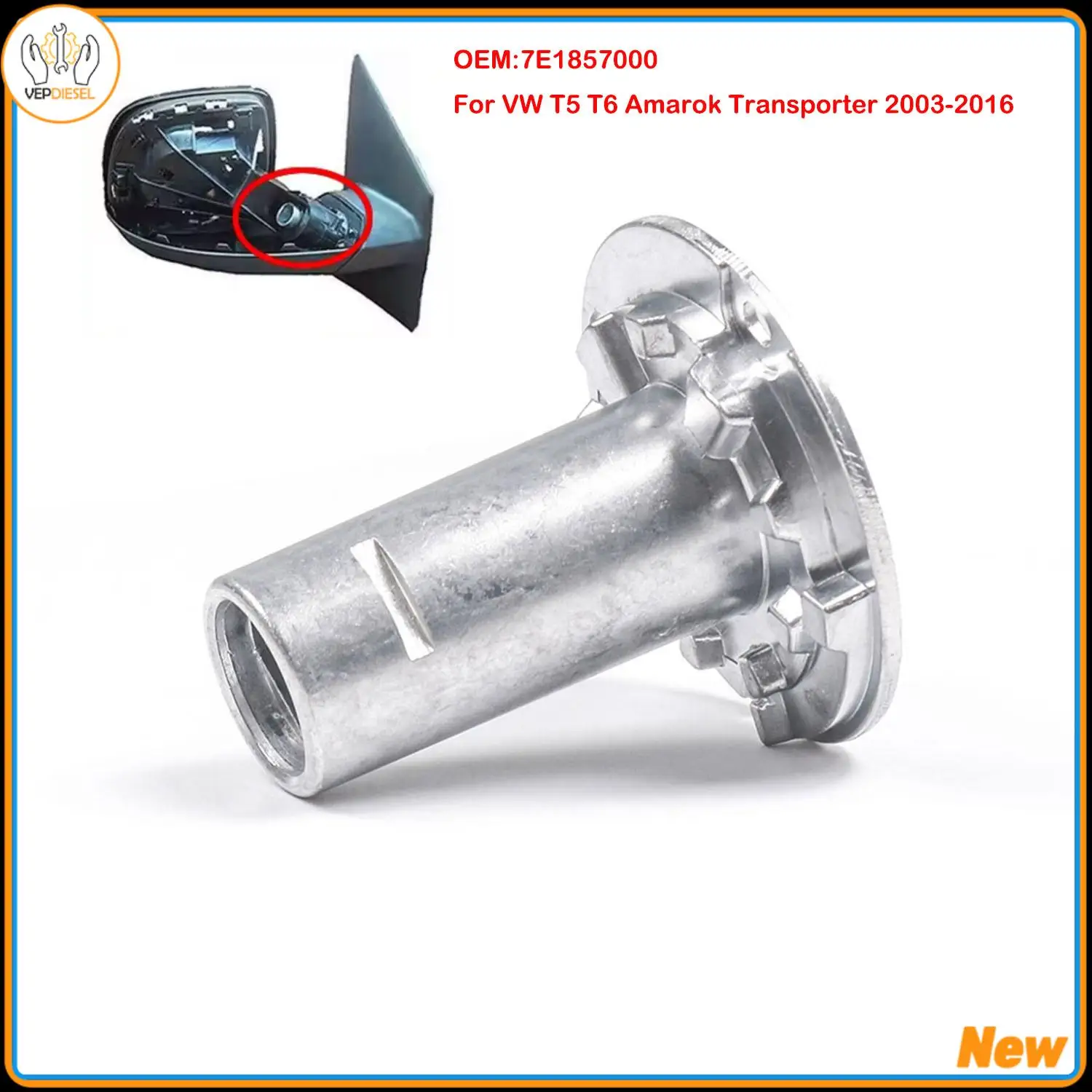 OEM 7E1857000 Car Transporter Wing Mirror Bracket Gear Bearing Inner Bush L/R For VW T5 T6 Amarok Transporter 2003-2016
OEM 7E1857000 Car Transporter Wing Mirror Bracket Gear Bearing Inner Bush L/R For VW T5 T6 Amarok Transporter 2003-2016