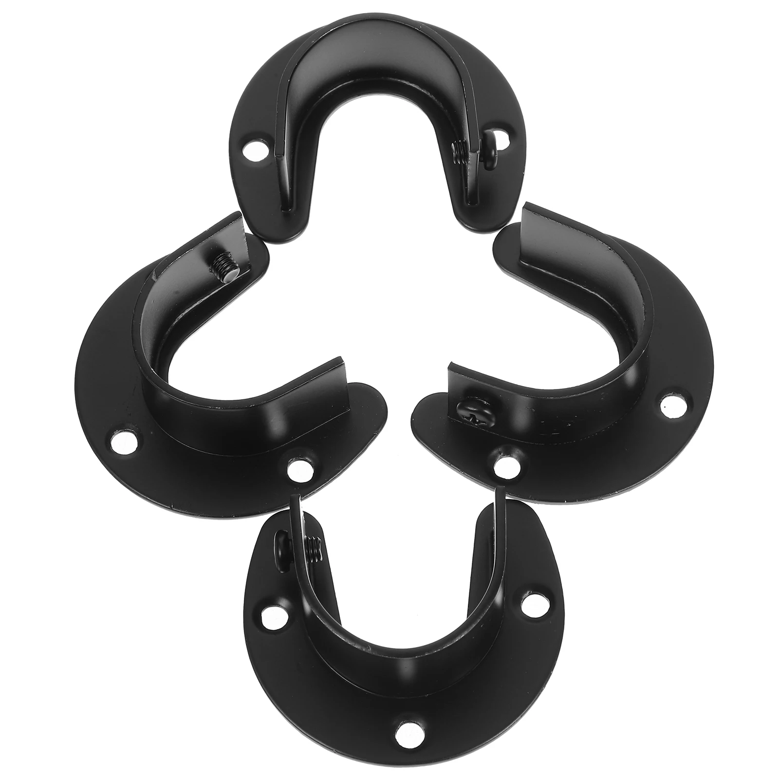 4pcs Wall Towel Rod Bracket End Support Closet Holders Stainless Steel Clothing Rack Black Finish Shower Curtains Pole Mount
4pcs Wall Towel Rod Bracket End Support Closet Holders Stainless Steel Clothing Rack Black Finish Shower Curtains Pole Mount