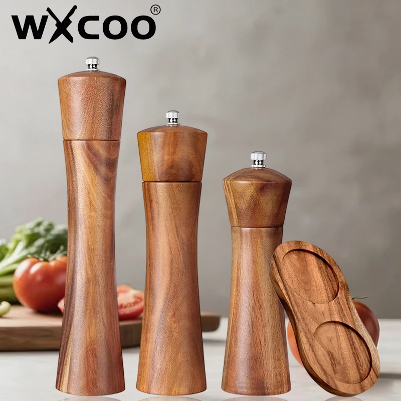 WXCOO Salt and Pepper Grinder Acacia Wooden Spice Pepper Mill with Strong Adjustable Ceramic Grinder Kitchen Cooking Tools
WXCOO Salt and Pepper Grinder Acacia Wooden Spice Pepper Mill with Strong Adjustable Ceramic Grinder Kitchen Cooking Tools