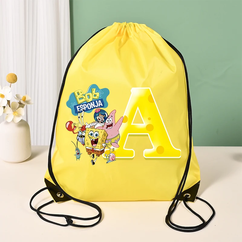 SpongeBob SquarePants Drawstring Backpack Boy Girl Waterproof Polyester Handbag Portable Gym Sports Garment Storage Bag Gift Bag
SpongeBob SquarePants Drawstring Backpack Boy Girl Waterproof Polyester Handbag Portable Gym Sports Garment Storage Bag Gift Bag