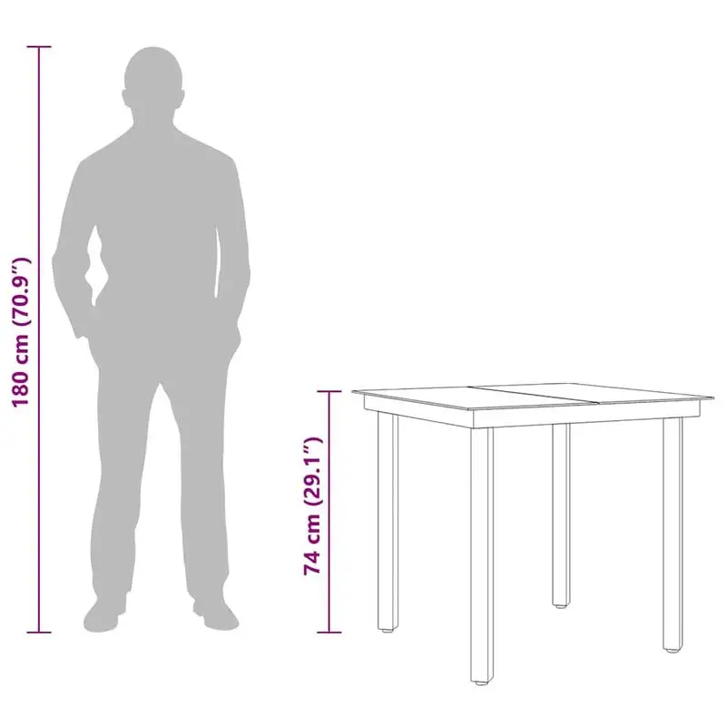 Garden Dining Table Black Powder-coated steel, glass Medium Tough
Garden Dining Table Black Powder-coated steel, glass Medium Tough