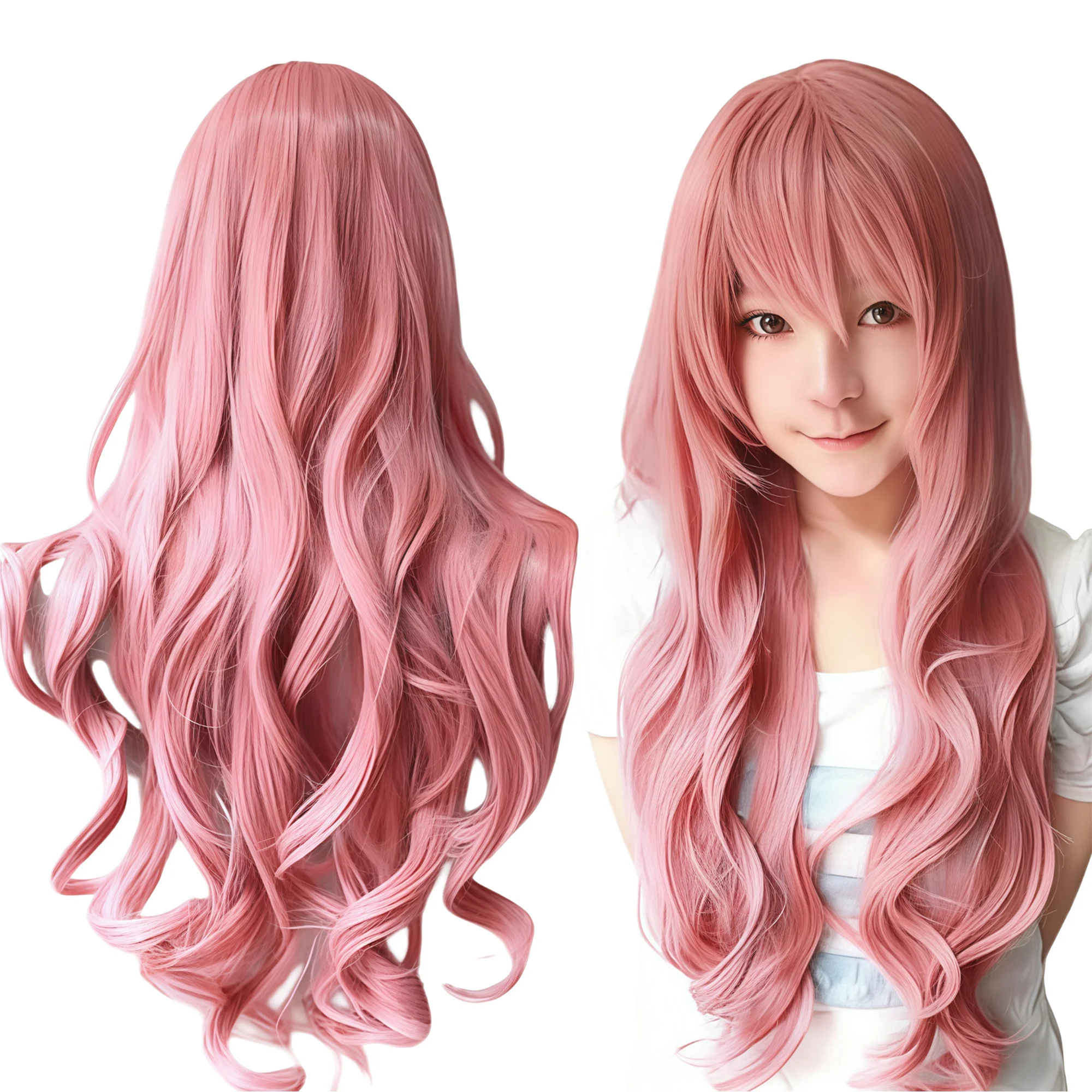 Synthetic Hair Long Pink Cosplay Wig Lolita Hair Curly Zero Two Anime Wig Hairpiece Riamu Yumemi Halloween Costume Wig for Women
Synthetic Hair Long Pink Cosplay Wig Lolita Hair Curly Zero Two Anime Wig Hairpiece Riamu Yumemi Halloween Costume Wig for Women