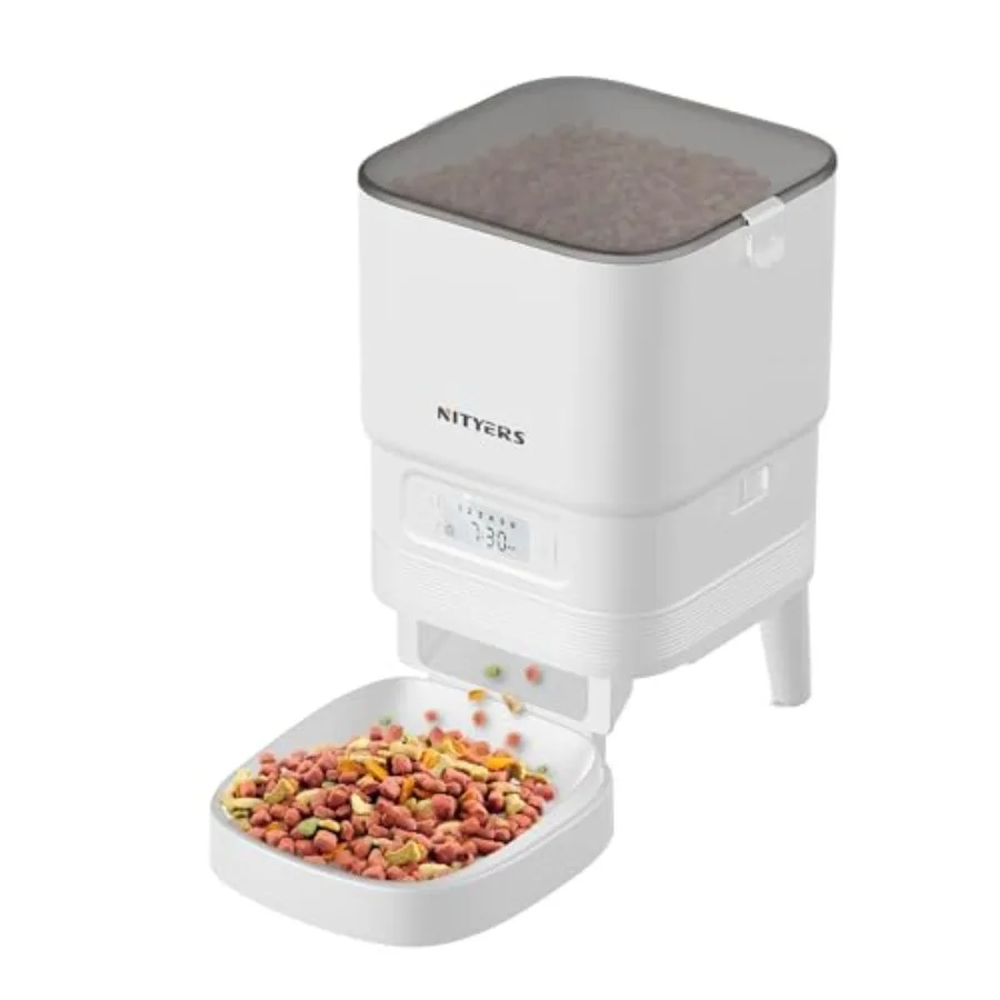 Automatic Cat Feeder - 4L Timed Cat Dry Food Dispenser Programmable Portion Size 1-6 Meals Per Day Dual Power Supply Detachable
Automatic Cat Feeder - 4L Timed Cat Dry Food Dispenser Programmable Portion Size 1-6 Meals Per Day Dual Power Supply Detachable