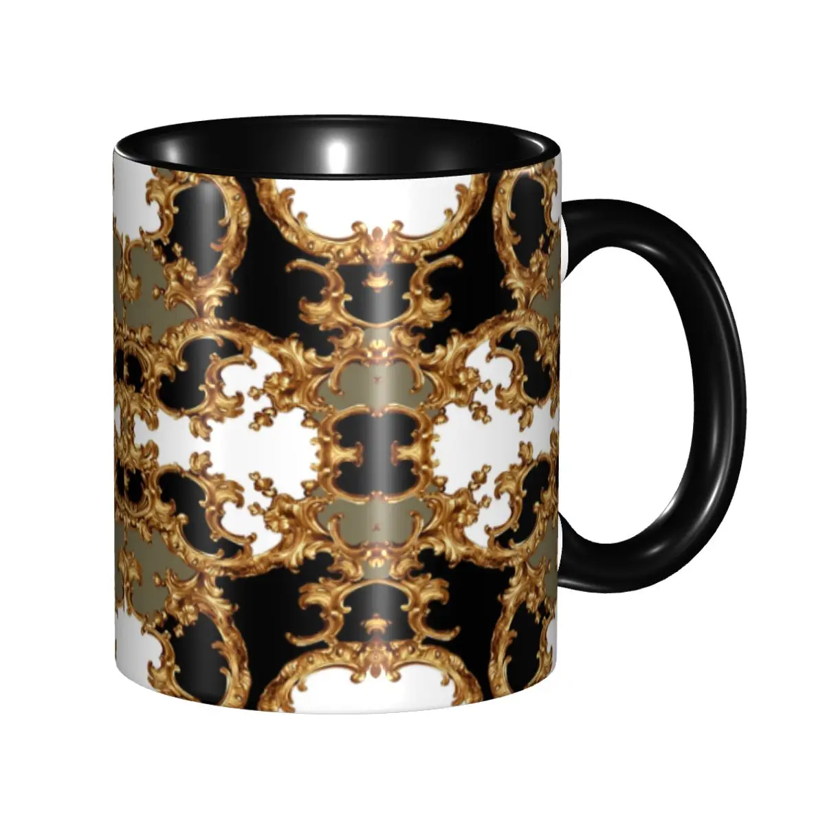 Golden Ornamental Baroque Symmetrical Mugs Custom Coffee Ceramic Mug Creative Gift
Golden Ornamental Baroque Symmetrical Mugs Custom Coffee Ceramic Mug Creative Gift