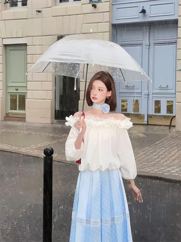 Летний женский костюм-двойка: топ на одно плечо и брюки, цвет белый, коллекция Dumppitao Cry Sugar
Летний женский костюм-двойка: топ на одно плечо и брюки, цвет белый, коллекция Dumppitao Cry Sugar