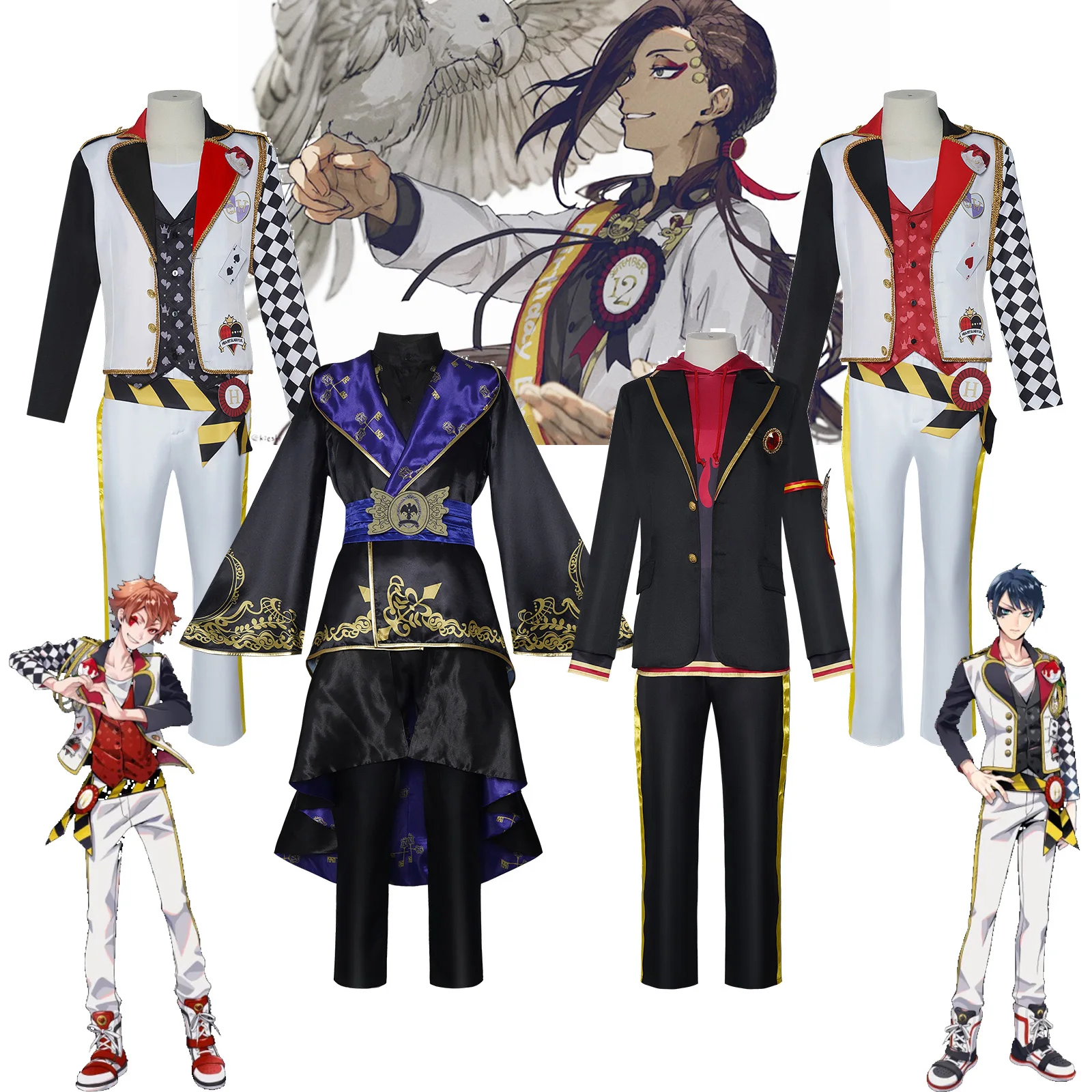 Twisted Wonderland Game adult role-playing costume Friends stage party performance costume Halloween Rave fan costume
Twisted Wonderland Game adult role-playing costume Friends stage party performance costume Halloween Rave fan costume