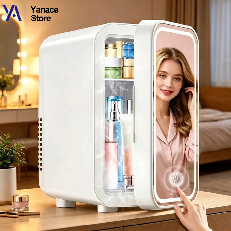 Mini Bedroom Skin Care Beauty Refrigerator With Stylish Dimmable LED Surround Mirror Portable Mini Fridge For Car Dormitory
Mini Bedroom Skin Care Beauty Refrigerator With Stylish Dimmable LED Surround Mirror Portable Mini Fridge For Car Dormitory