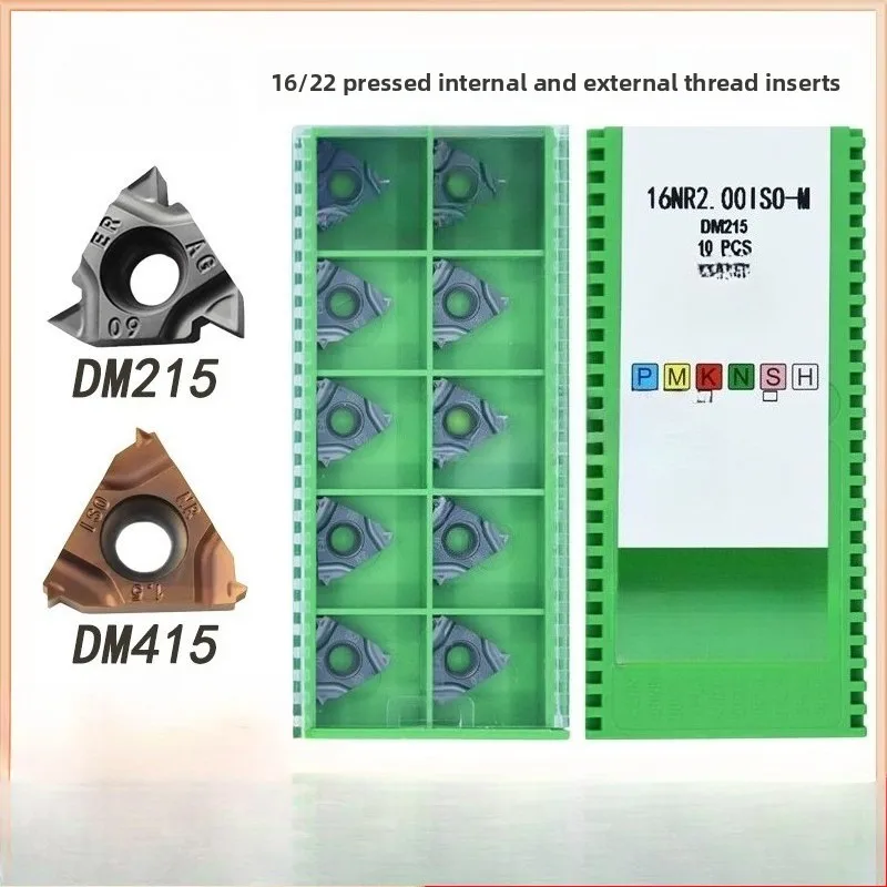 Chengdu Daoqin Pressed Internal & External Thread Inserts 16ER, 16NR, 150ISO-M, AG60, AG55-M, DM415
Chengdu Daoqin Pressed Internal & External Thread Inserts 16ER, 16NR, 150ISO-M, AG60, AG55-M, DM415