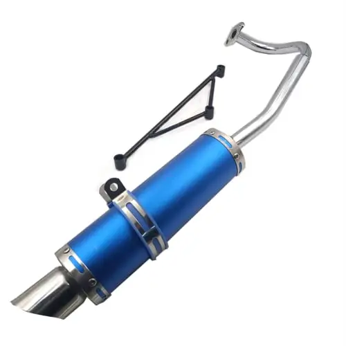Blue Performance Exhaust Muffler Compatible With GY6 50cc 4-Stroke Scooter Engines 139QMA 139QMB
Blue Performance Exhaust Muffler Compatible With GY6 50cc 4-Stroke Scooter Engines 139QMA 139QMB