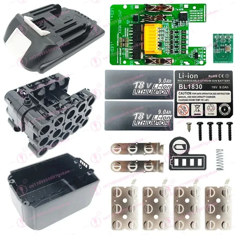 Replacement BL1890 Battery Case PCB Charging Protection Board 18V 9.0Ah 6.0Ah DIY Li-ion Battery Housing Shell Kit
Replacement BL1890 Battery Case PCB Charging Protection Board 18V 9.0Ah 6.0Ah DIY Li-ion Battery Housing Shell Kit