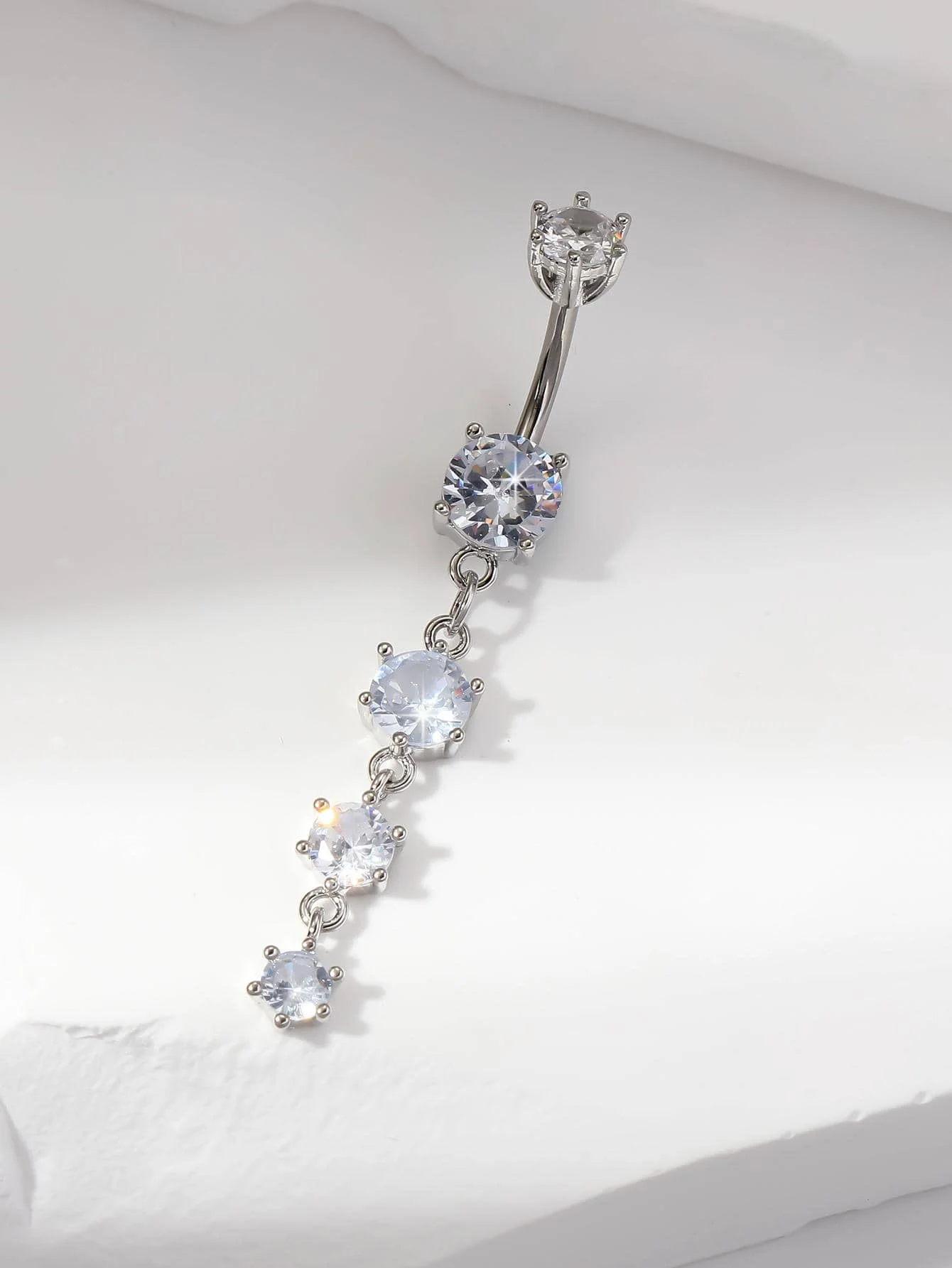 Cubic Zirconia Decor Navel Belly Ring
Cubic Zirconia Decor Navel Belly Ring
