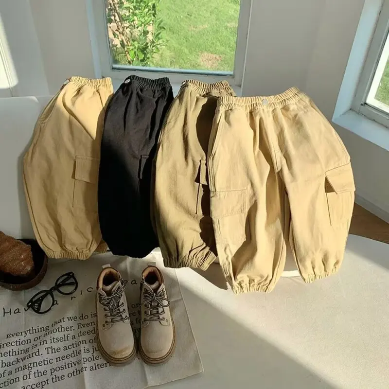 Kids Boys Loose Casual Trousers Summer Solid Pocket Cargo Pants Kids Clothing Fanshion Breathable Straight Wide-Leg Pants 6-15y
Kids Boys Loose Casual Trousers Summer Solid Pocket Cargo Pants Kids Clothing Fanshion Breathable Straight Wide-Leg Pants 6-15y