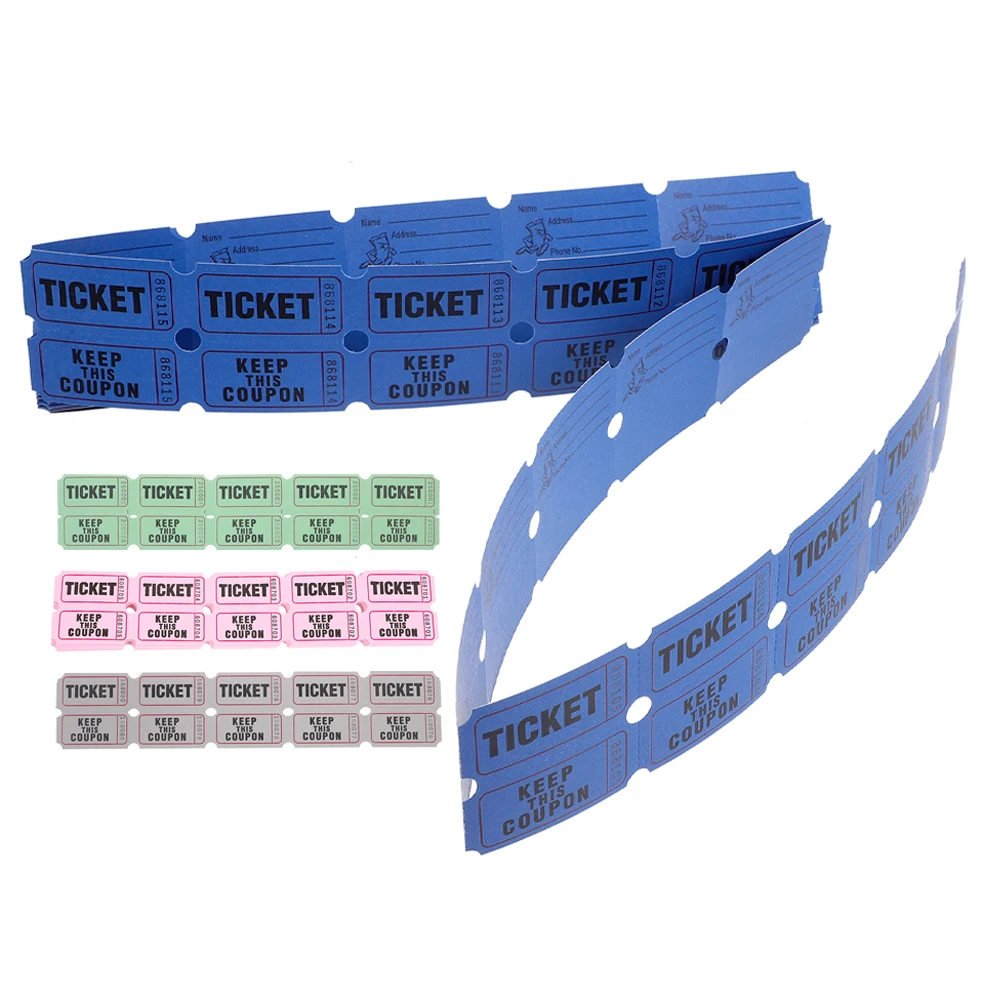 400 Pcs Raffle Tickets Small Colored Event Game Party Lottery Ticket Bulk Auctions Tickets Decorations Festival Celebrations
400 Pcs Raffle Tickets Small Colored Event Game Party Lottery Ticket Bulk Auctions Tickets Decorations Festival Celebrations