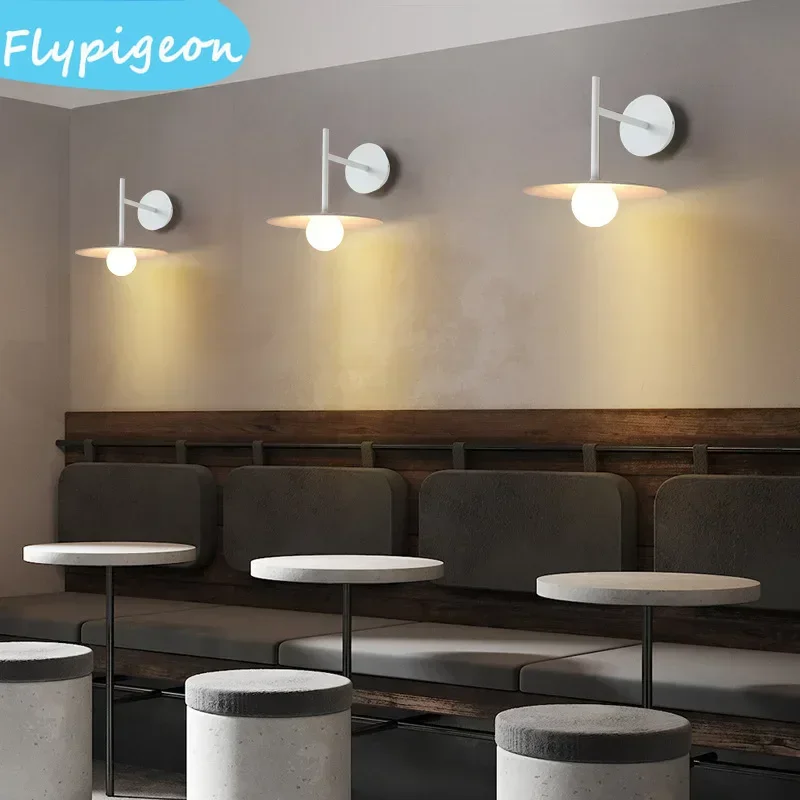 Nordic Iron LED Wall Lamp Black Gray White Creative Circular Wall Lights for Bedroom Bedside Study Living Room Lighting Fixture
Nordic Iron LED Wall Lamp Black Gray White Creative Circular Wall Lights for Bedroom Bedside Study Living Room Lighting Fixture
