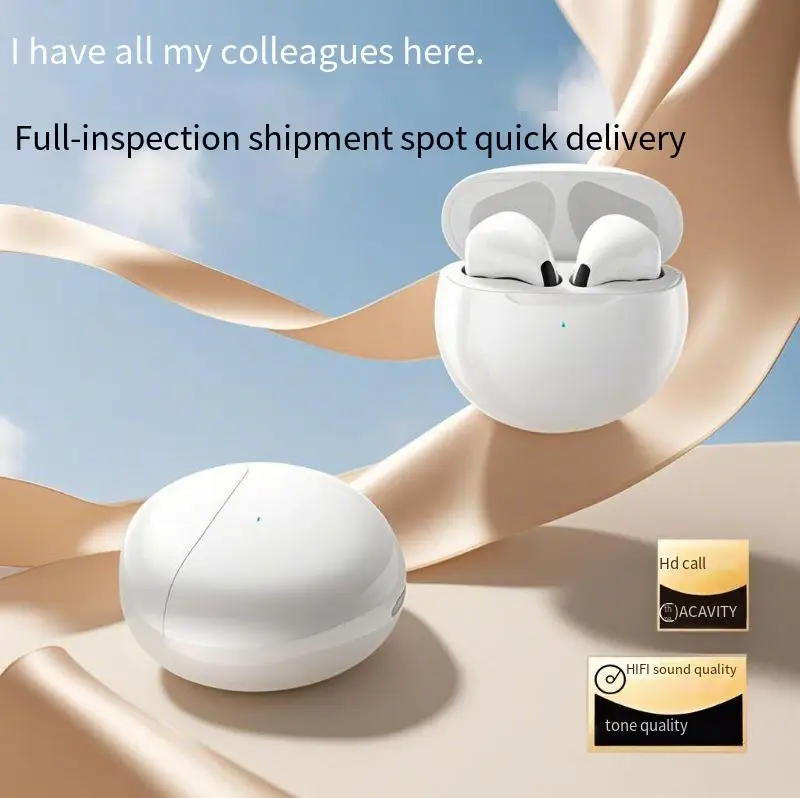 Pro6 Bluetooth Earbuds 60H ANC Hi-Res, Dual EQ Modes & IPX8 Waterproof, Wireless Charging Case for iPhone/Android/MacBook
Pro6 Bluetooth Earbuds 60H ANC Hi-Res, Dual EQ Modes & IPX8 Waterproof, Wireless Charging Case for iPhone/Android/MacBook