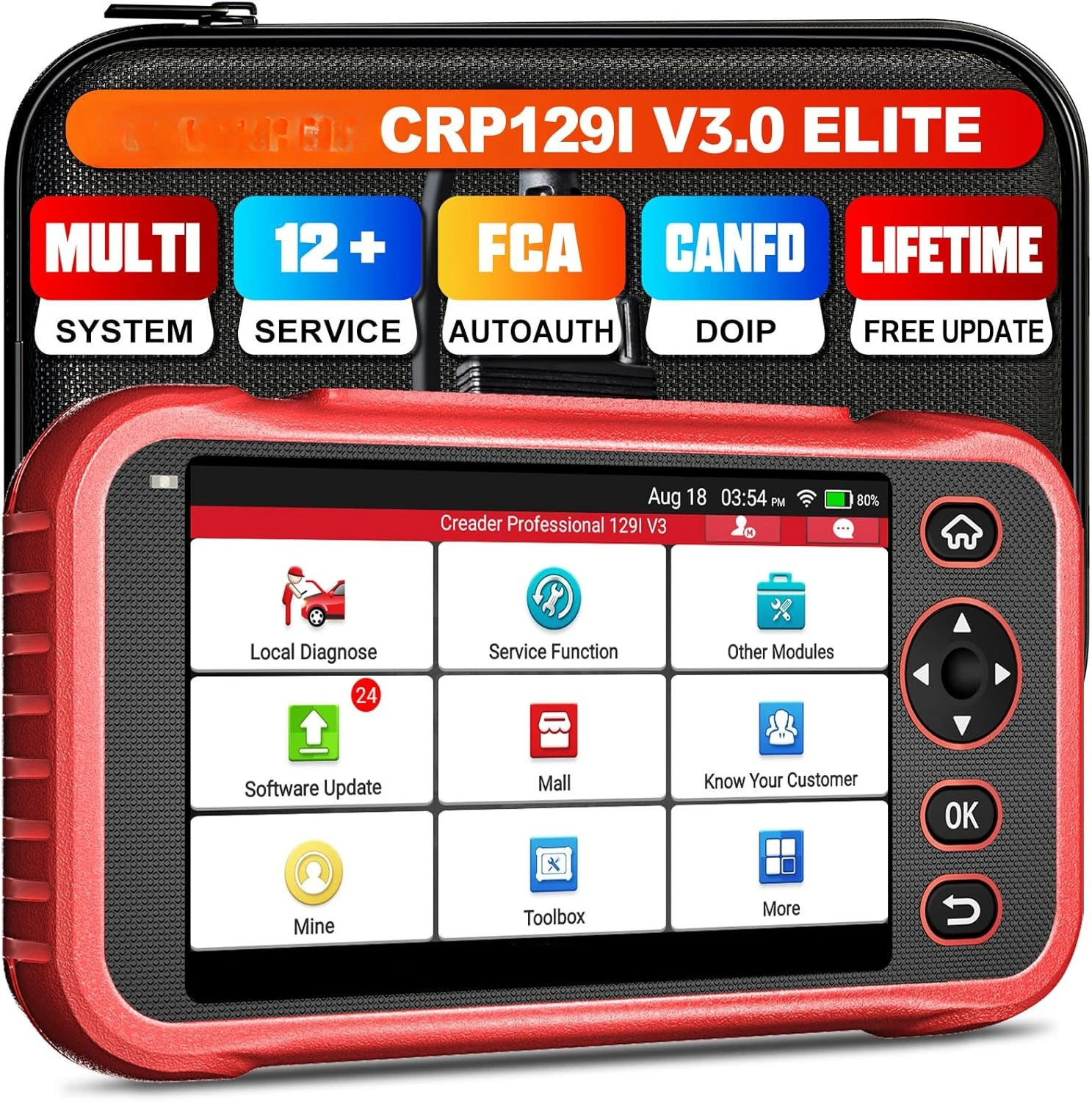 Диагностический сканер CRP129I V3.0 OBD2, новый считыватель кодов 2026 года для легковых и грузовых автомобилей, считыватель кодов ABS, SRS, трансмиссии и двигателя
Диагностический сканер CRP129I V3.0 OBD2, новый считыватель кодов 2026 года для легковых и грузовых автомобилей, считыватель кодов ABS, SRS, трансмиссии и двигателя