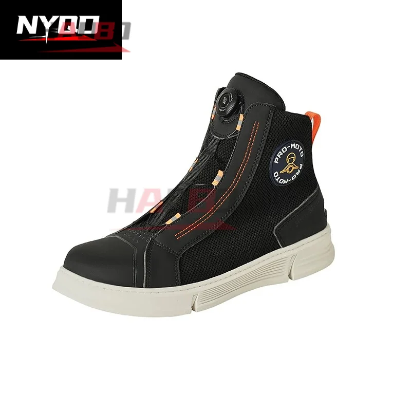PRO-MOTO Motorcycle Riding Boots Men Summer Breathable Anti-drop Non-slip Locomotive Shoes Comfortable Casual Riding Board Shoes
PRO-MOTO Motorcycle Riding Boots Men Summer Breathable Anti-drop Non-slip Locomotive Shoes Comfortable Casual Riding Board Shoes