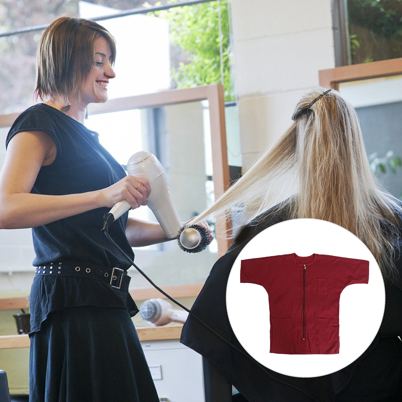 Hairdressing Apron For Women Stylist Smock Workwear Salon Uniform Short Sleeve Grooming Clothes Quick-Dry Machine Washable
Hairdressing Apron For Women Stylist Smock Workwear Salon Uniform Short Sleeve Grooming Clothes Quick-Dry Machine Washable