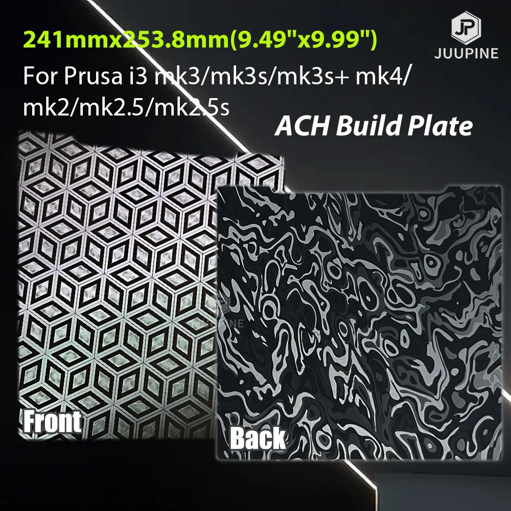 For Prusa Mk4 Heatbed ACH Build Plate for Prusa Mk3s Plate 241*254mm Spring Steel Sheet Double Sided MK2 MK2.5S 3d Printer Parts
For Prusa Mk4 Heatbed ACH Build Plate for Prusa Mk3s Plate 241*254mm Spring Steel Sheet Double Sided MK2 MK2.5S 3d Printer Parts