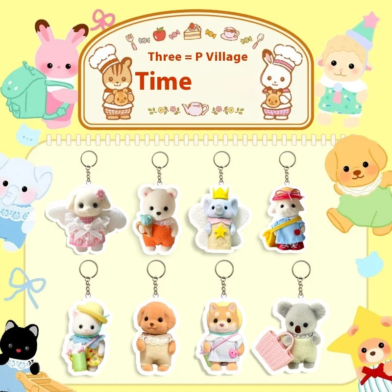 Sylvanians Families акриловые брелки, новые аниме, автомобильный брелок для ключей с животными, детские школьные сумки, подвеска, украшение, детские классические игрушки, подарок
Sylvanians Families акриловые брелки, новые аниме, автомобильный брелок для ключей с животными, детские школьные сумки, подвеска, украшение, детские классические игрушки, подарок