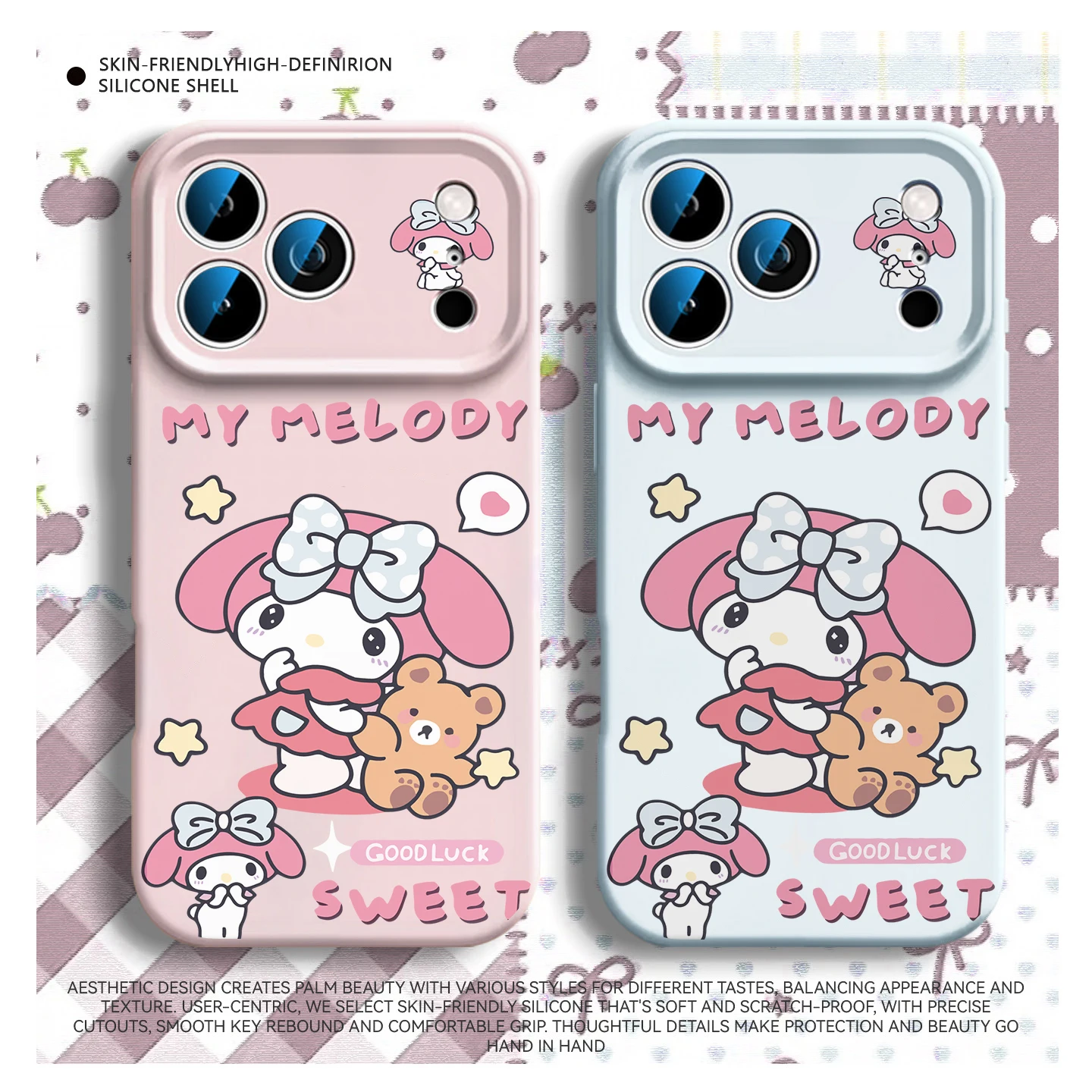 Sanrio My Melody Magnetic Case For iPhone 17 16 15 14 13 12 Pro Max Original Liquid Silicone Wireless Charge Cover Lens Protect
Sanrio My Melody Magnetic Case For iPhone 17 16 15 14 13 12 Pro Max Original Liquid Silicone Wireless Charge Cover Lens Protect