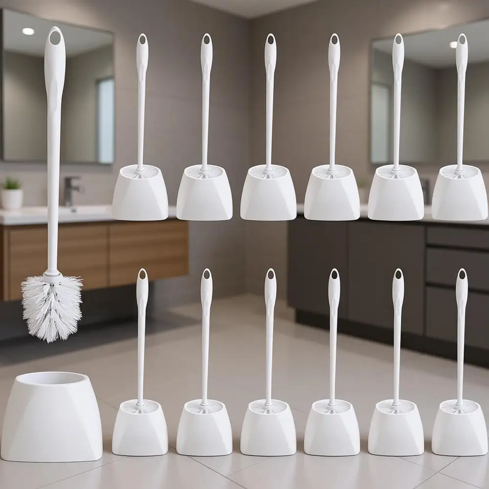 Набор для унитаза: держатель и щетка, щетка для чистки унитаза 16,14 дюйма с подставкой, пластиковая щетка-скраббер, длинная ручка, простая сборка, белый цвет
Набор для унитаза: держатель и щетка, щетка для чистки унитаза 16,14 дюйма с подставкой, пластиковая щетка-скраббер, длинная ручка, простая сборка, белый цвет