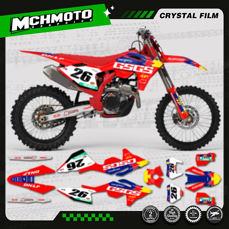 MCHMFG Custom Team Graphics Backgrounds Decals Stickers Kit For GASGAS 2024-2026 EC MC Motorcycle Decal Sticker 002
MCHMFG Custom Team Graphics Backgrounds Decals Stickers Kit For GASGAS 2024-2026 EC MC Motorcycle Decal Sticker 002