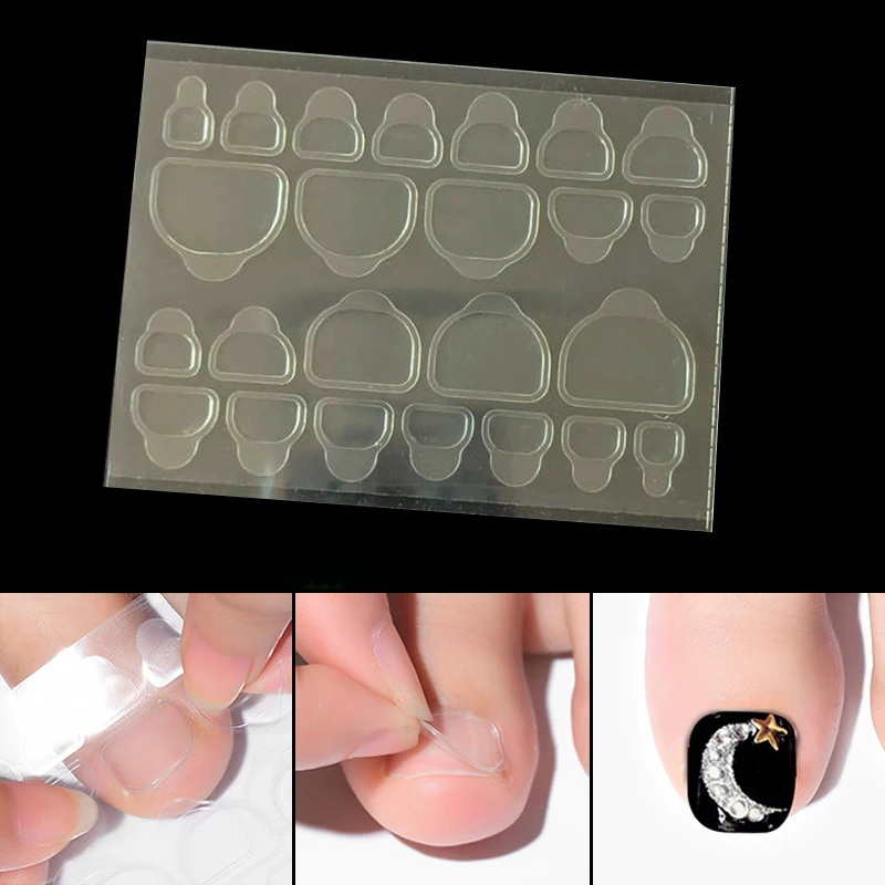 30 Sheets False Toe Nails Yellow Double Sided Adhesive Tapes Fake Toenails Jelly Glue Stickers for DIY Nails Extension Tools
30 Sheets False Toe Nails Yellow Double Sided Adhesive Tapes Fake Toenails Jelly Glue Stickers for DIY Nails Extension Tools
