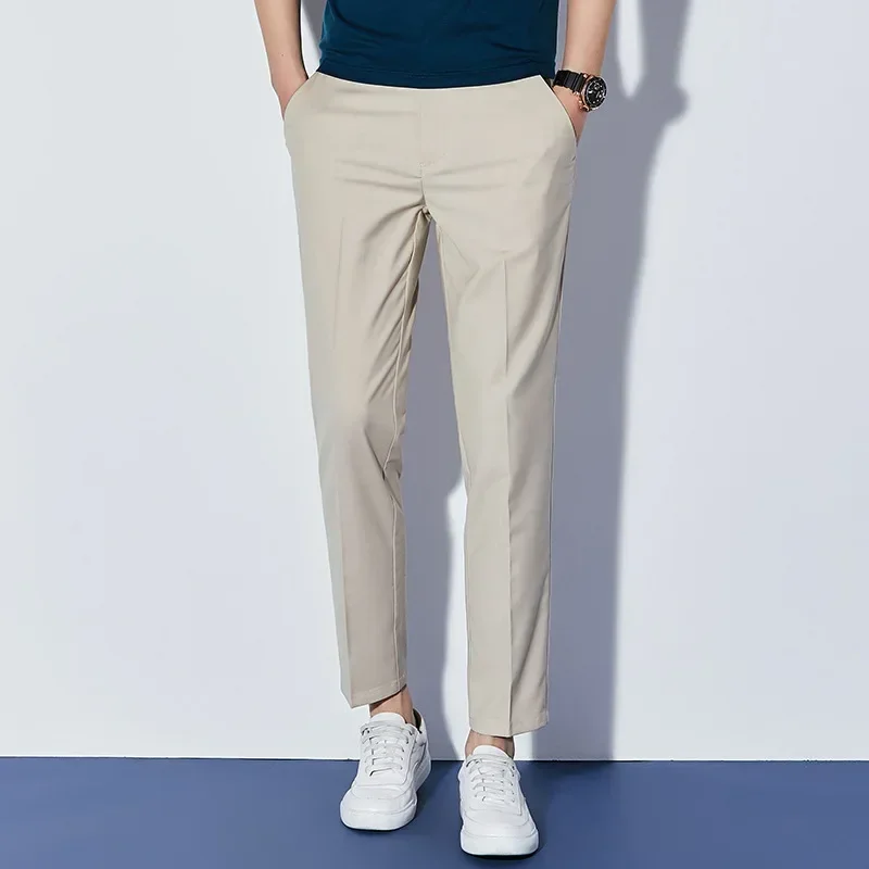 LIBIELIY Four Seasons Men's Korean Style Simple Solid Color Cropped Suit Pants Ironless Casual Dress Pants Male Men Trendy Stree
LIBIELIY Four Seasons Men's Korean Style Simple Solid Color Cropped Suit Pants Ironless Casual Dress Pants Male Men Trendy Stree