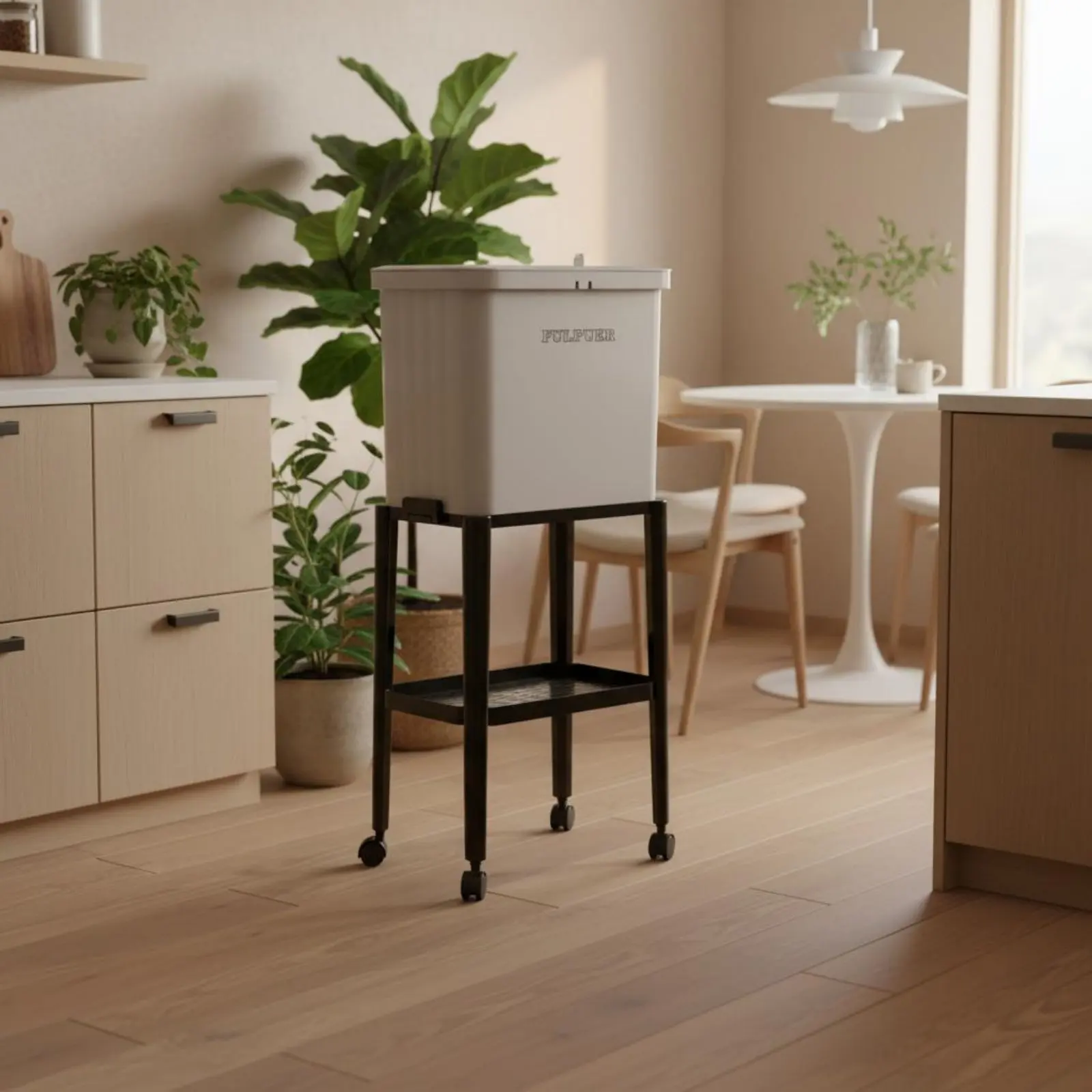 Mobile Garbage Can with Shelf Large Capacity Tall Trash Can with Stand Rolling Kitchen Compost Container No-Bend Design
Mobile Garbage Can with Shelf Large Capacity Tall Trash Can with Stand Rolling Kitchen Compost Container No-Bend Design