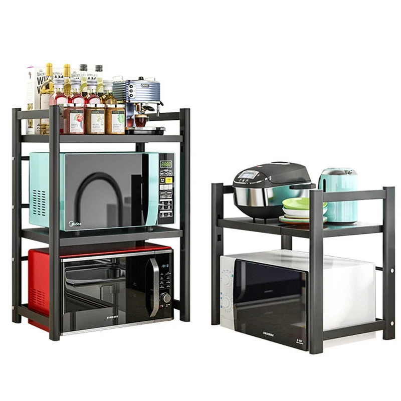 Multipurpose Kitchen Storage Holders Double Tier Microwave Oven Rack with Hooks
Multipurpose Kitchen Storage Holders Double Tier Microwave Oven Rack with Hooks