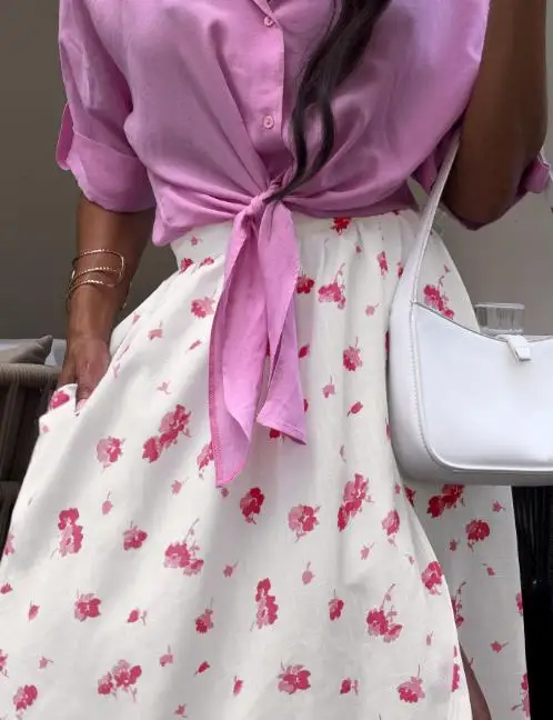 Summer Female Fashion Slit High Waist Skirts Daily Clothing Temperament Commuting 2025 Women's Long Sexy Pink Printed Skirt
Summer Female Fashion Slit High Waist Skirts Daily Clothing Temperament Commuting 2025 Women's Long Sexy Pink Printed Skirt