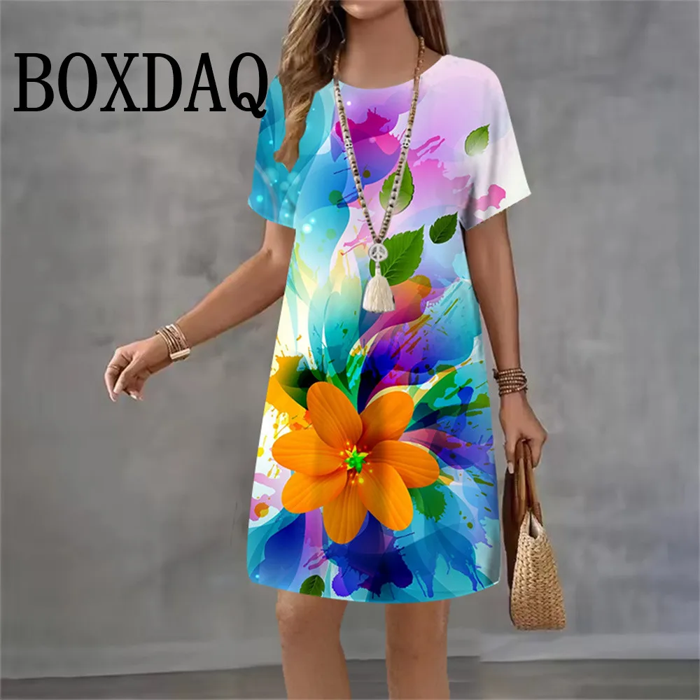 Женские платья с 3D принтом Tie Dye и цветами, летняя одежда 2026, повседневное платье трапециевидной формы с 3D узором бабочки и короткими рукавами, Vestidos
Женские платья с 3D принтом Tie Dye и цветами, летняя одежда 2026, повседневное платье трапециевидной формы с 3D узором бабочки и короткими рукавами, Vestidos