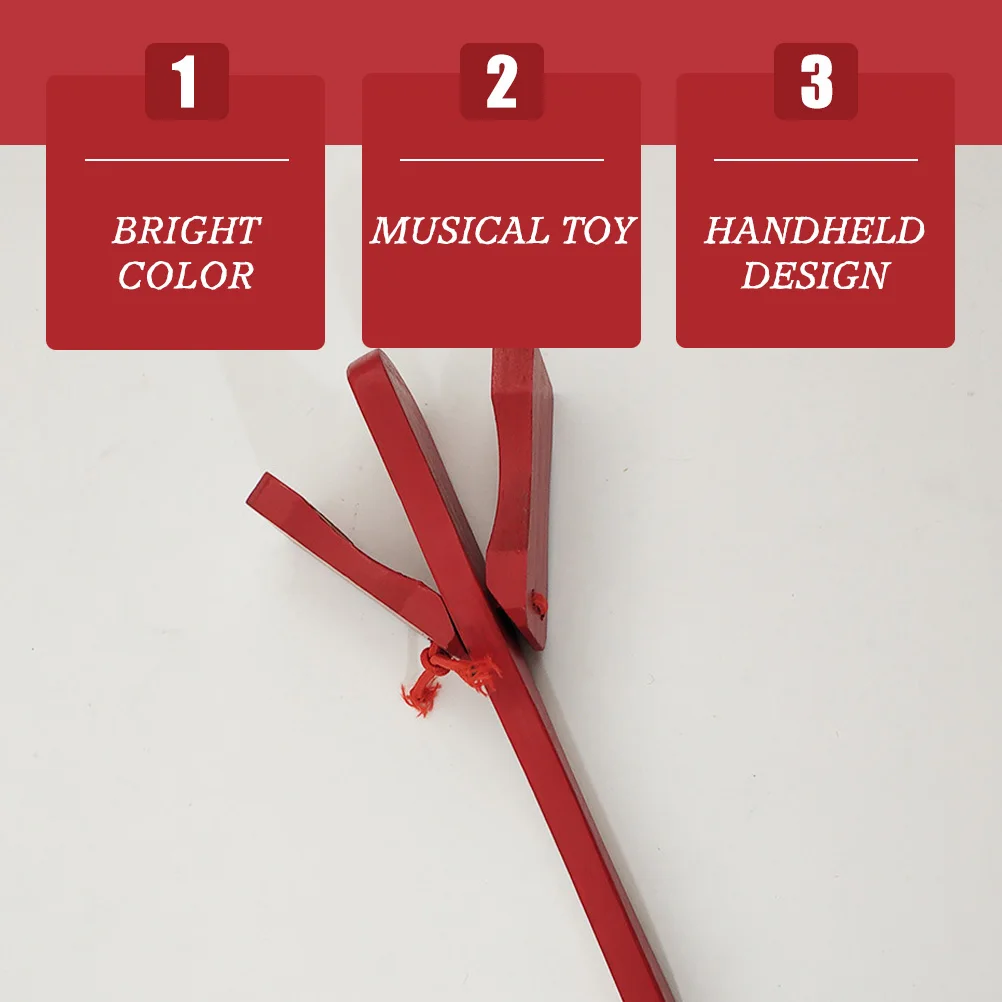 Wooden Castanet Flapper Bright Color Musical Instrument Educational Learning Percussion Instrument for
Wooden Castanet Flapper Bright Color Musical Instrument Educational Learning Percussion Instrument for