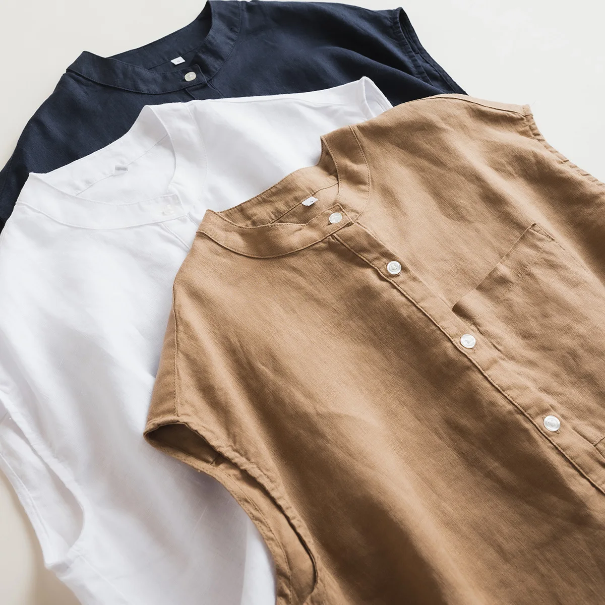 Dave&Di Linen Stand Up Collar Open Collar Side Slit Front Short Back Long Short Sleeved Shirt For Women
Dave&Di Linen Stand Up Collar Open Collar Side Slit Front Short Back Long Short Sleeved Shirt For Women