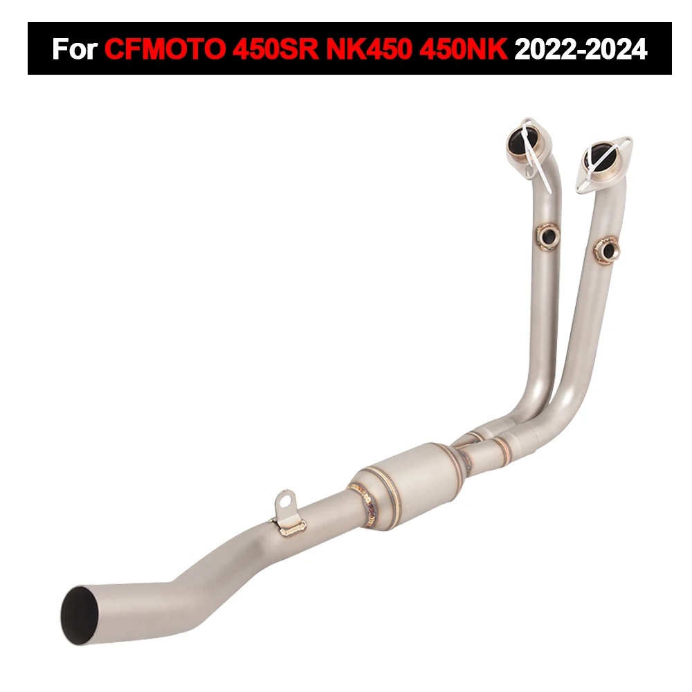 Motorcycle Full Exhaust Muffler Stainless Steel Front Link Pipe Escape Moto Slip On For CFMOTO 450SR NK450 450NK 2022-2025
Motorcycle Full Exhaust Muffler Stainless Steel Front Link Pipe Escape Moto Slip On For CFMOTO 450SR NK450 450NK 2022-2025