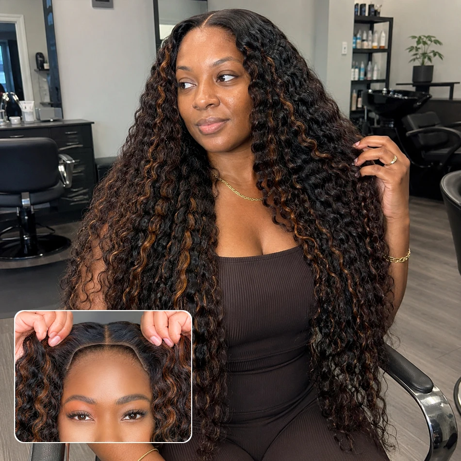 5x5 Glueless Wig Deep Wave 13x4 Lace Front Wigs Human Hair 1B/30 Ombre Colored 13x6 Lace Front Wig Highlight Curly Wig For Women
5x5 Glueless Wig Deep Wave 13x4 Lace Front Wigs Human Hair 1B/30 Ombre Colored 13x6 Lace Front Wig Highlight Curly Wig For Women