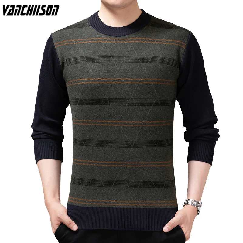 Men Sweater Jumpers Knit Tops Pullover O Neck for Autumn Winter Stripes Retro Vintage Casual Male Fashion Clothing 00342
Men Sweater Jumpers Knit Tops Pullover O Neck for Autumn Winter Stripes Retro Vintage Casual Male Fashion Clothing 00342