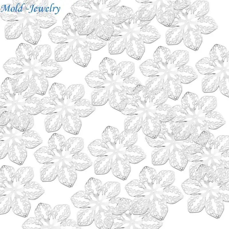 69HB 100Pcs Assorted Metal Filigree Flowers for Creative Scrapbook Jewelry Findings
69HB 100Pcs Assorted Metal Filigree Flowers for Creative Scrapbook Jewelry Findings