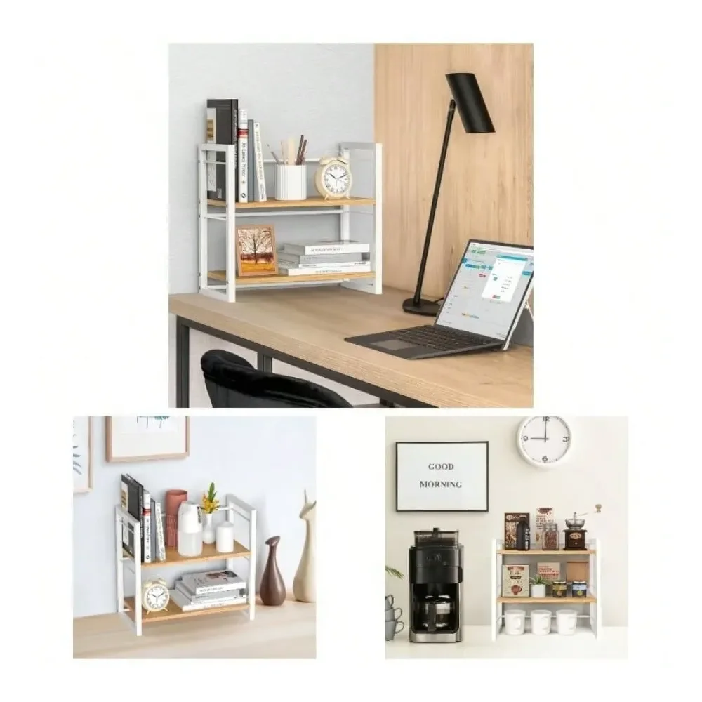Desk Shelf Organizer, Wood Desktop Bookshelf Supplies Storage Rack, Shelf Top Of Desk And Dresser White 2 Tier
Desk Shelf Organizer, Wood Desktop Bookshelf Supplies Storage Rack, Shelf Top Of Desk And Dresser White 2 Tier