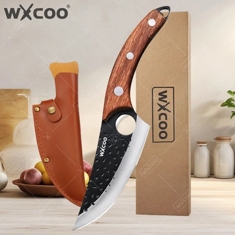 WXCOO Forged Cleaver Meat Knife Kitchen Chef Tool Slicing Japanese Boning Knife Fish Cutting Cooking Cutter Butcher Knife
WXCOO Forged Cleaver Meat Knife Kitchen Chef Tool Slicing Japanese Boning Knife Fish Cutting Cooking Cutter Butcher Knife