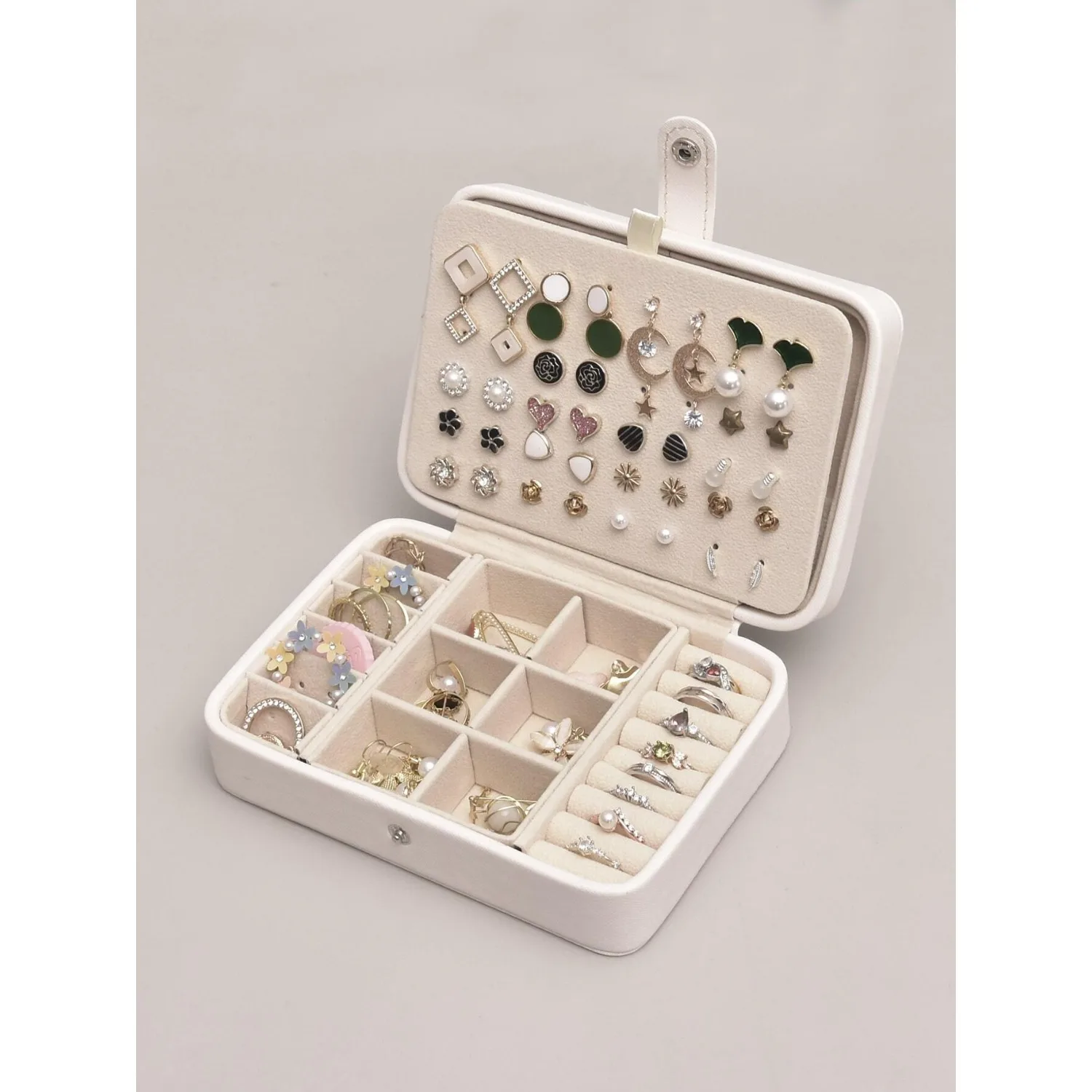 1pc 16*11*5cm Leather Multi-Functional Double-Layer Jewelry Storage Box, Gift For Valentine's Day Back To School
1pc 16*11*5cm Leather Multi-Functional Double-Layer Jewelry Storage Box, Gift For Valentine's Day Back To School