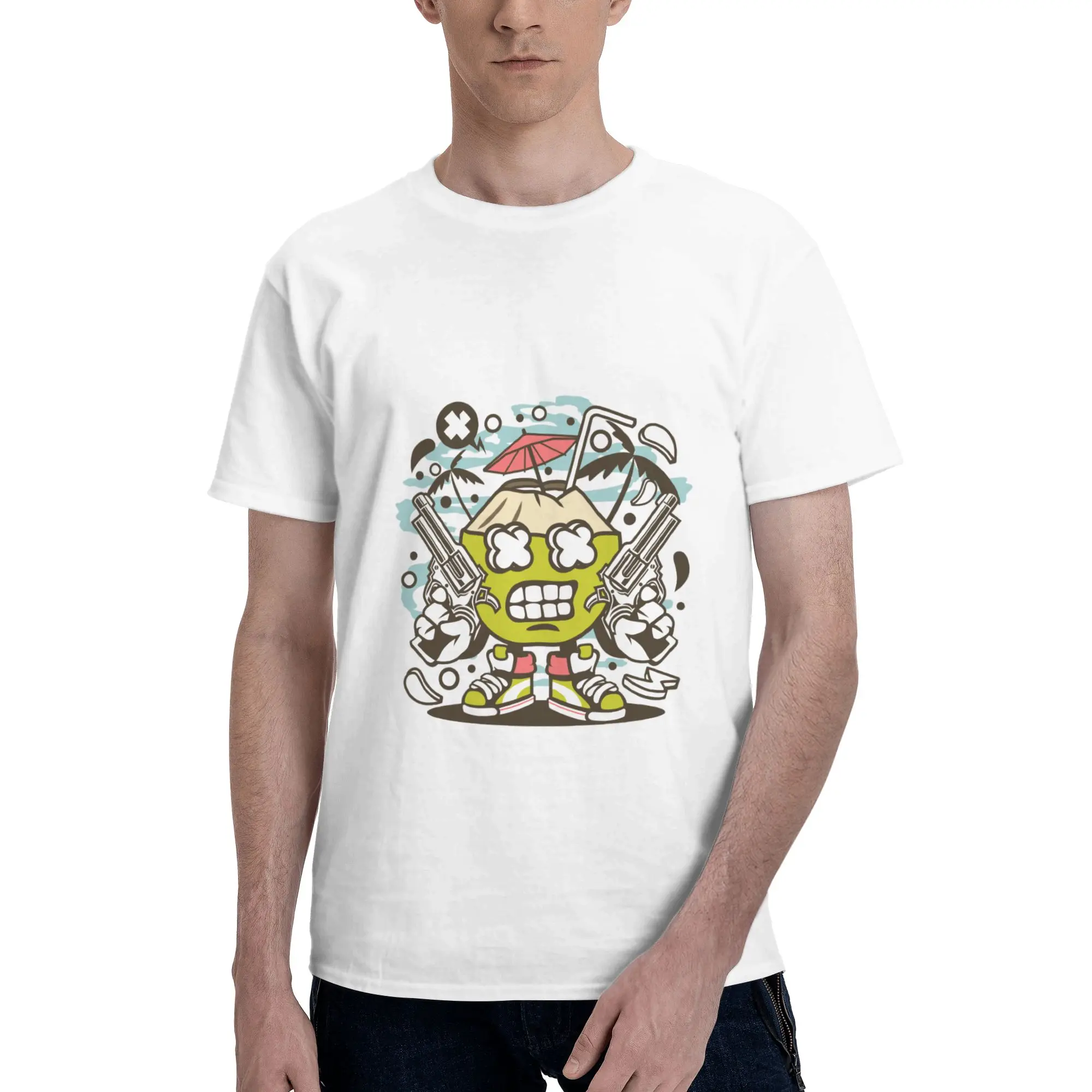 Retro Monster Character Print Men's T-Shirt Clothes Tees Short Sleeve fugees Cotton
Retro Monster Character Print Men's T-Shirt Clothes Tees Short Sleeve fugees Cotton