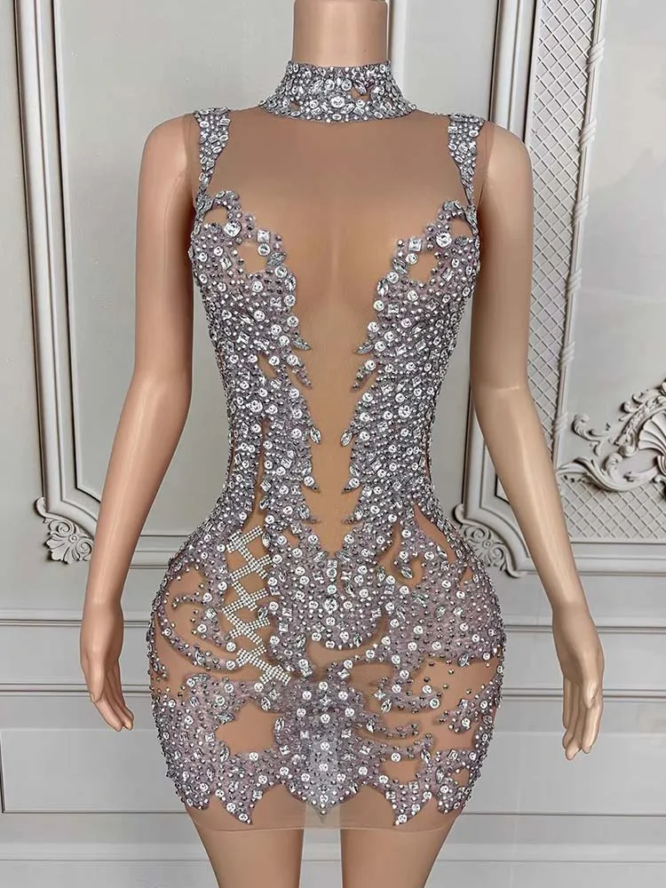 High Quality Hot Stamping Sexy See Through Mesh Elastic Dress 2025 New Fashion Custom Women'S Clothing
High Quality Hot Stamping Sexy See Through Mesh Elastic Dress 2025 New Fashion Custom Women'S Clothing