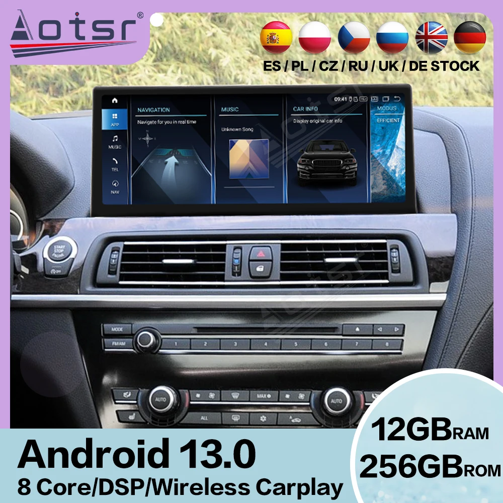Мультимедийный приемник Qualcomm, Android плеер для BMW 6 серии F06 F12 2010 ~ 2017, GPS-навигация, автомобильное стерео радио, головное устройство
Мультимедийный приемник Qualcomm, Android плеер для BMW 6 серии F06 F12 2010 ~ 2017, GPS-навигация, автомобильное стерео радио, головное устройство