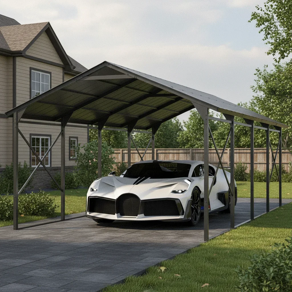 12x22 Heavy Duty Carport Galvanized Steel Roof Enhanced Frame Metal All Weather Garage Cars Trucks Boats Tractors Grey, Custom
12x22 Heavy Duty Carport Galvanized Steel Roof Enhanced Frame Metal All Weather Garage Cars Trucks Boats Tractors Grey, Custom