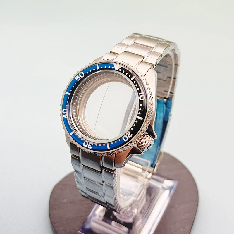Customized 42mm SKX007 Watch case with strap Flat Sapphire Glass Fit for NH35 NH36 4R 6R 7S Movement 28.5mm Dial Men Watch Case
Customized 42mm SKX007 Watch case with strap Flat Sapphire Glass Fit for NH35 NH36 4R 6R 7S Movement 28.5mm Dial Men Watch Case